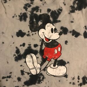 Tye dye mickey crop top